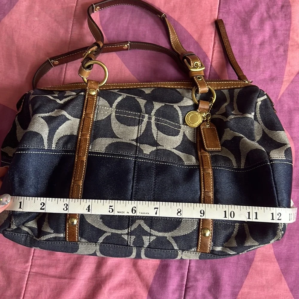 Stylish Coach Denim Women's Bag - Picture 8 of 11